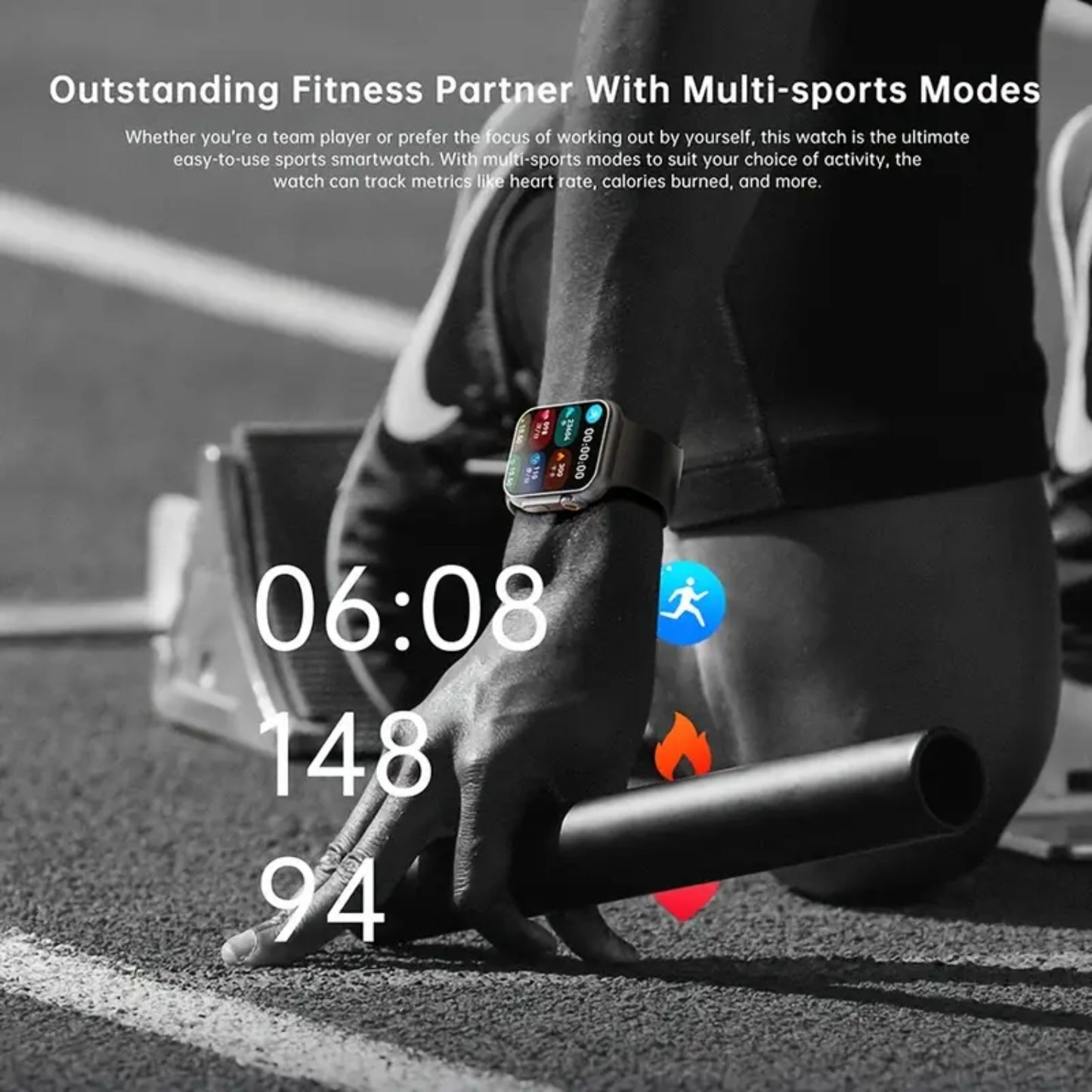 Smart Watch Wireless Call For Men Women, HD Touch Screen Smart Watches Fitness Tracker