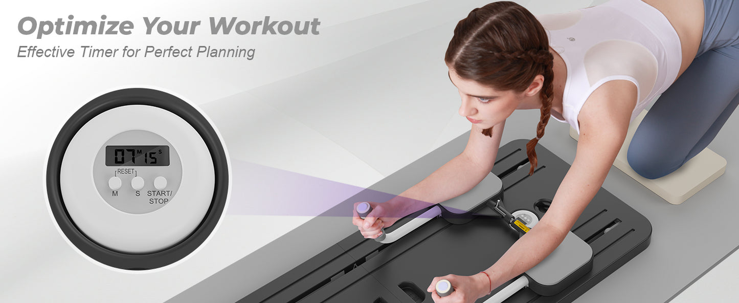 5 in 1 pilates board push up LED display Automatic Rebound Multi Pilates Reformer Set folding Fitness Exercise Equipment