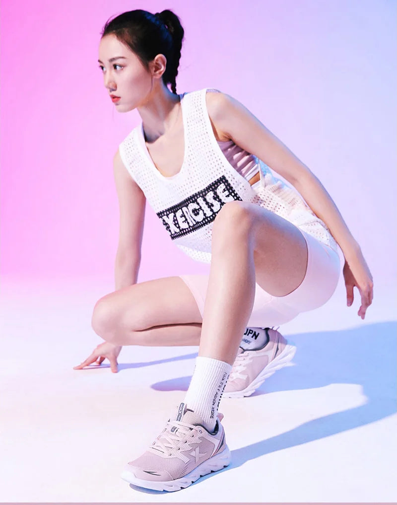 Xtep Women Running Shoes 2023 New Fashion Lightweight Sneakers For Women Breathable Cushioning Sports Shoes Female 879318110073