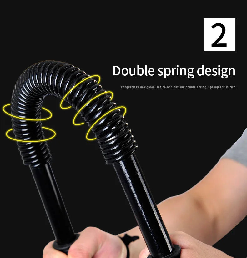 Hand Gripper Strengths 20-60kg Gym Home Fitness Grip Bar Biceps Triceps Pectoralis Workout Spring Arm Strength Expander Forearm