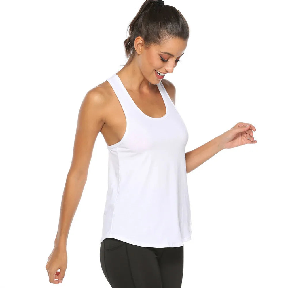Sexy Backless Yoga Tank Tops For Women Sleeveless Sport Fitness T Shirt Workout Yoga Shirts Quick Dry Athletic Running Vest Lady