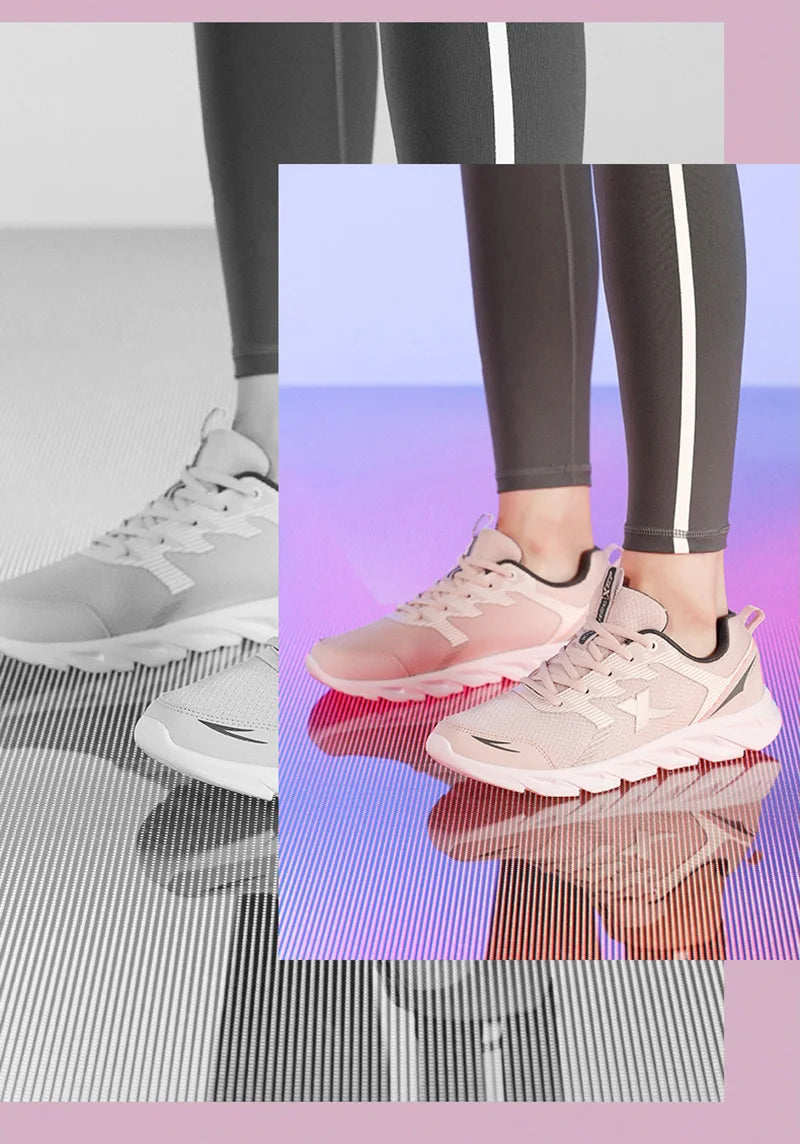 Xtep Women Running Shoes 2023 New Fashion Lightweight Sneakers For Women Breathable Cushioning Sports Shoes Female 879318110073