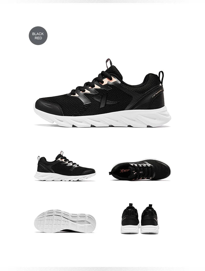 Xtep Women Running Shoes 2023 New Fashion Lightweight Sneakers For Women Breathable Cushioning Sports Shoes Female 879318110073