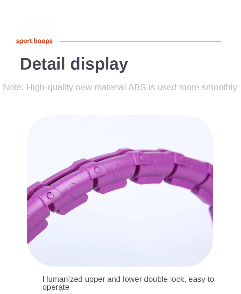 Adjustable Sport Hoops Abdominal Thin Waist Exercise Detachable Massage Hoops Fitness Equipment Gym Home Training Weight Loss