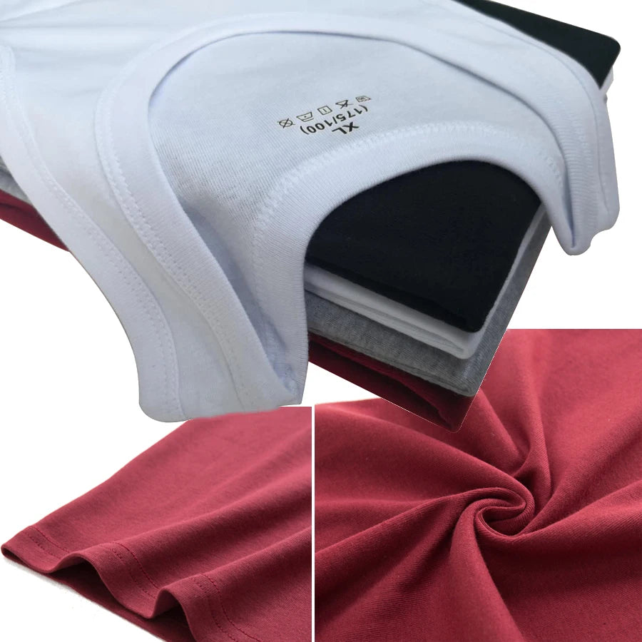 Men’s Cotton Tank Top – Sleeveless Gym Vest