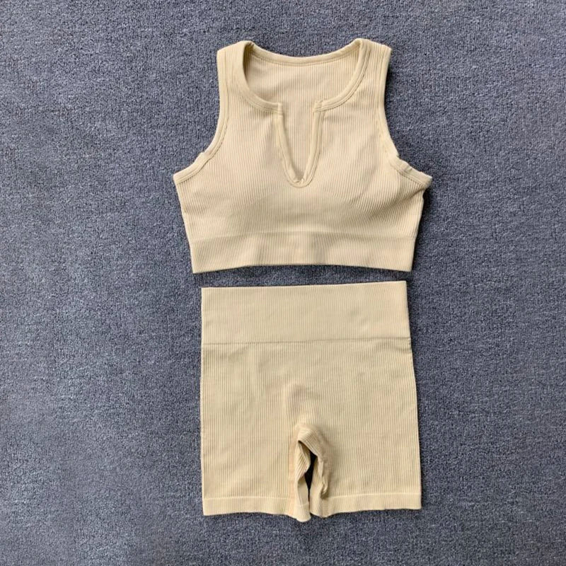 Seamless Sport Suit Yoga Suit Fitness Gym Clothes Women Gym Crop Top Yoga Shirts Bra Leggings Shorts Sportsuit Workout Outfit