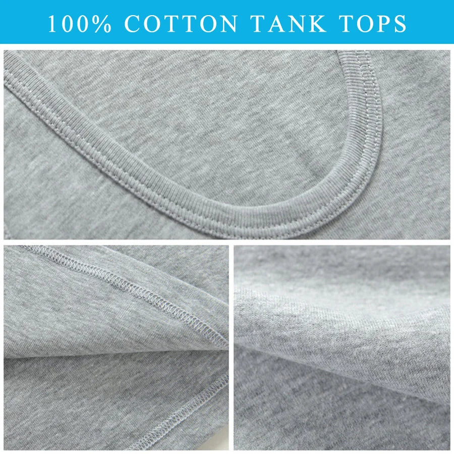 Men’s Cotton Tank Top – Sleeveless Gym Vest