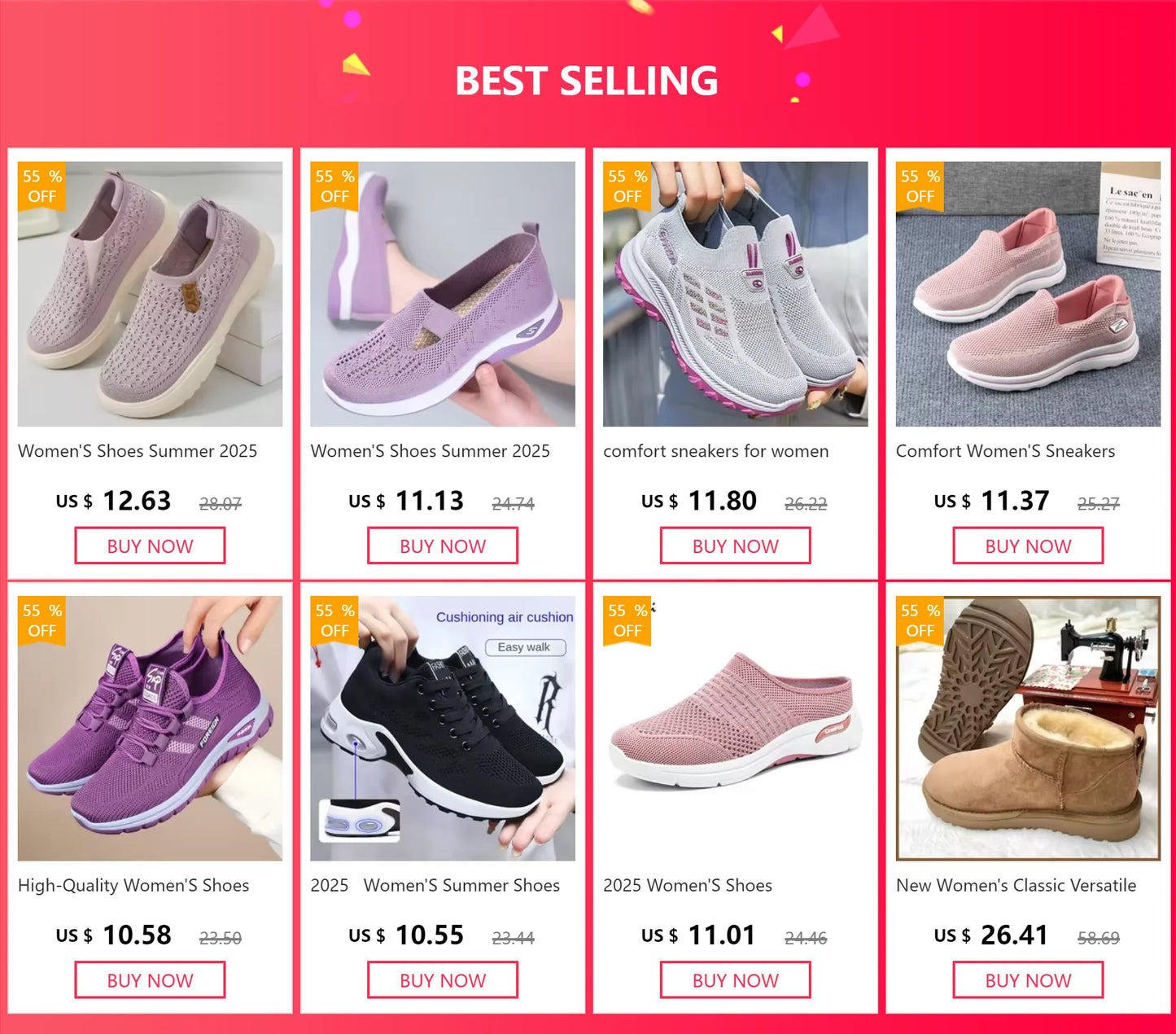 Women'S Shoes Leisure  Women'S Shoes Casual Sneaker Mesh Women'S Summer Sneakers Sale Shoes With Free Ship