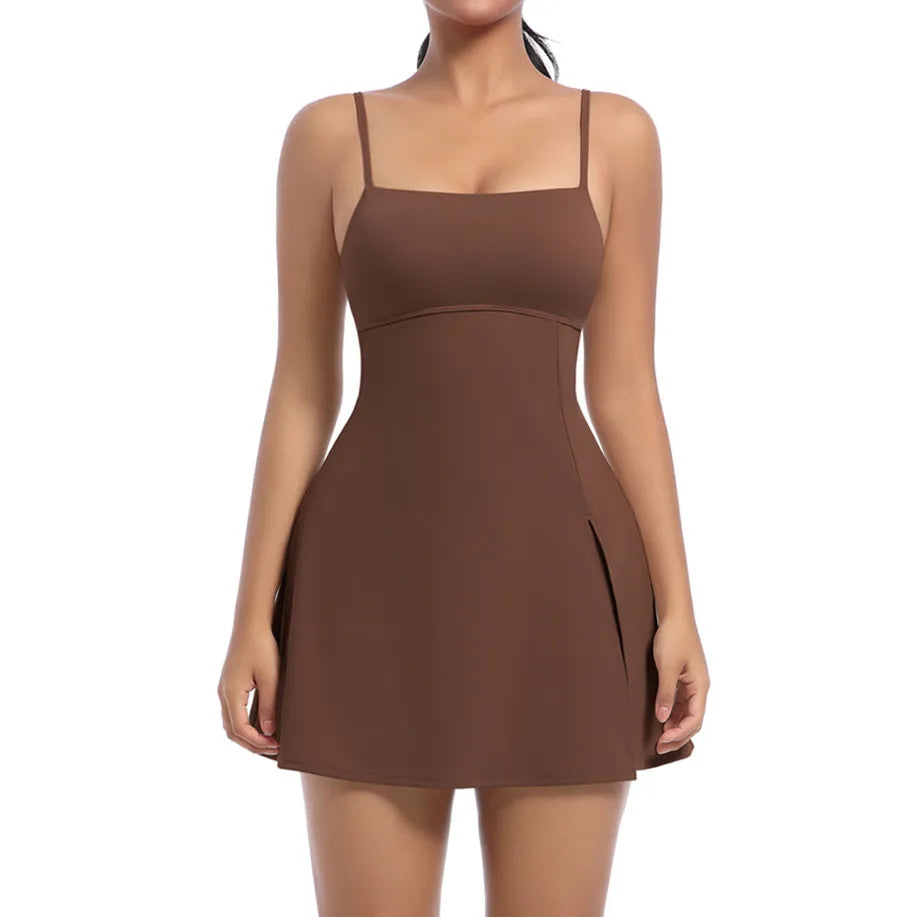 XL Pad Bodysuit Women Anti Shorts Yoga Set Gym Running One Piece Jumpsuit Tennis Skirt Workout Tracksuit Dance Fitness Bodysuit