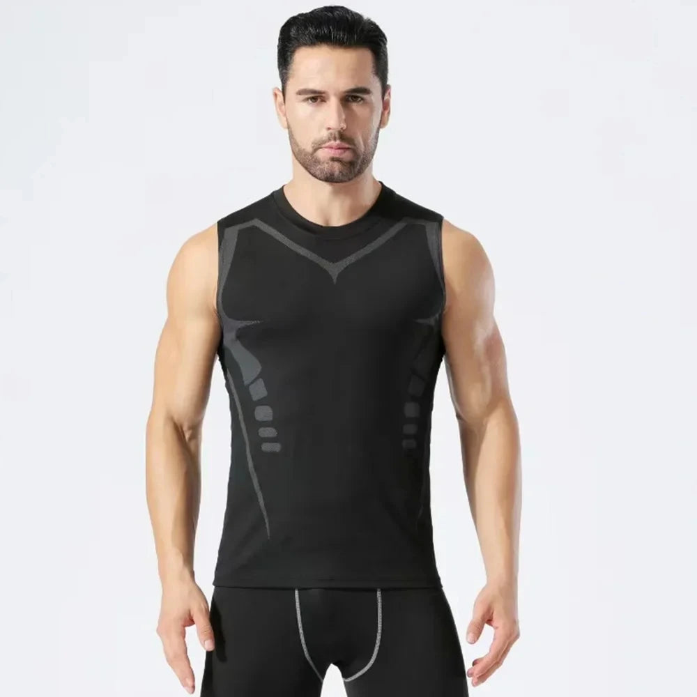 Men’s Compression Tank – Quick-Dry Gym Vest