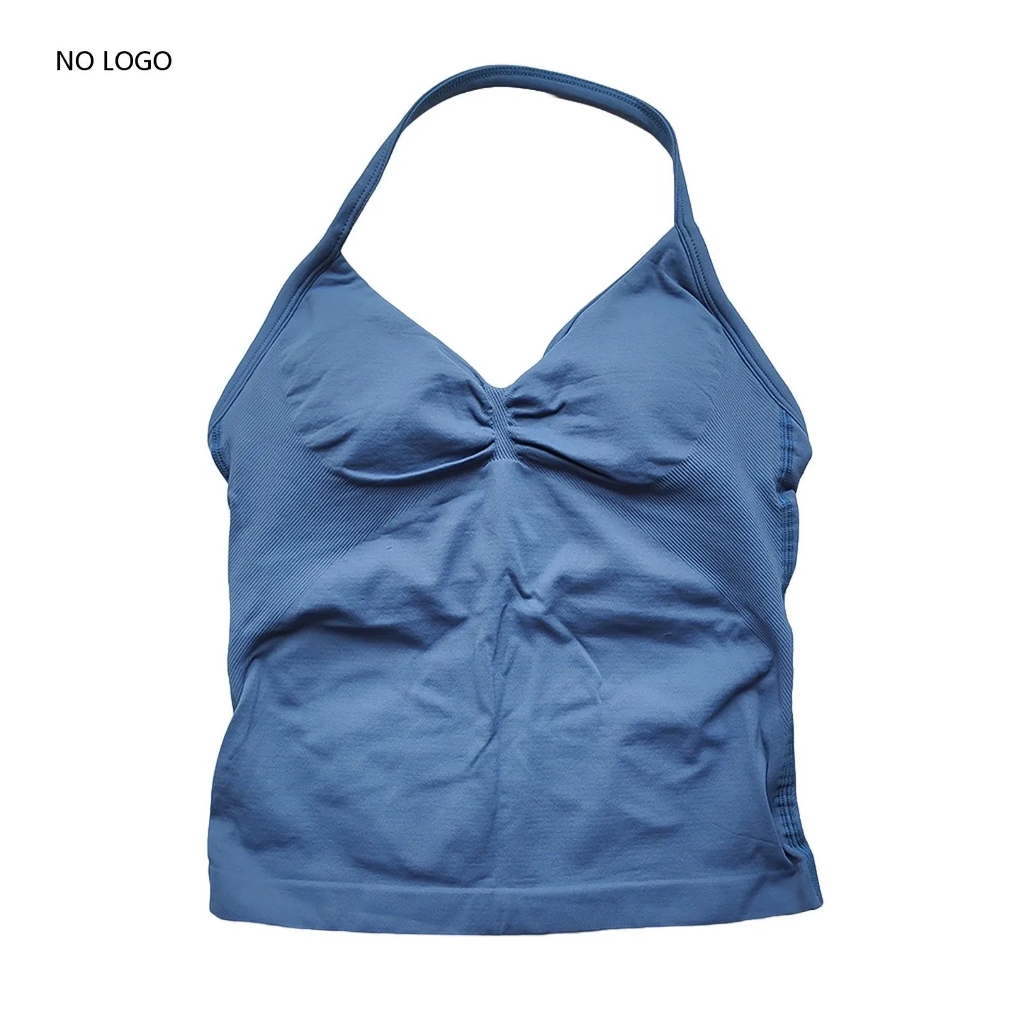 ARFTE Longline Strappy Gym Top Backless Gym Clothes Women Scrunch Built-in Bra With Removable Cups Yoga Tank Tops