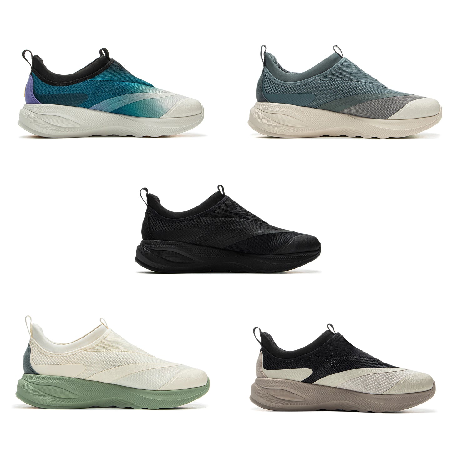 Li-Ning Men SOFT GO 2 Walking Shoes COMFOAM Slip-on Soft Thick Heel LiNing Comfortable Wearable Sports Casual Shoes AGLV005