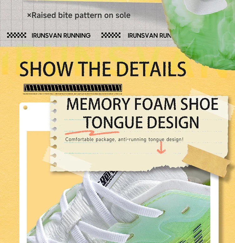 IRUNSVAN HEAT 2.0 Carbon Plate Sneakers Marathon Racing Professional Running Shoes Men Athletic Training Sport Shoes