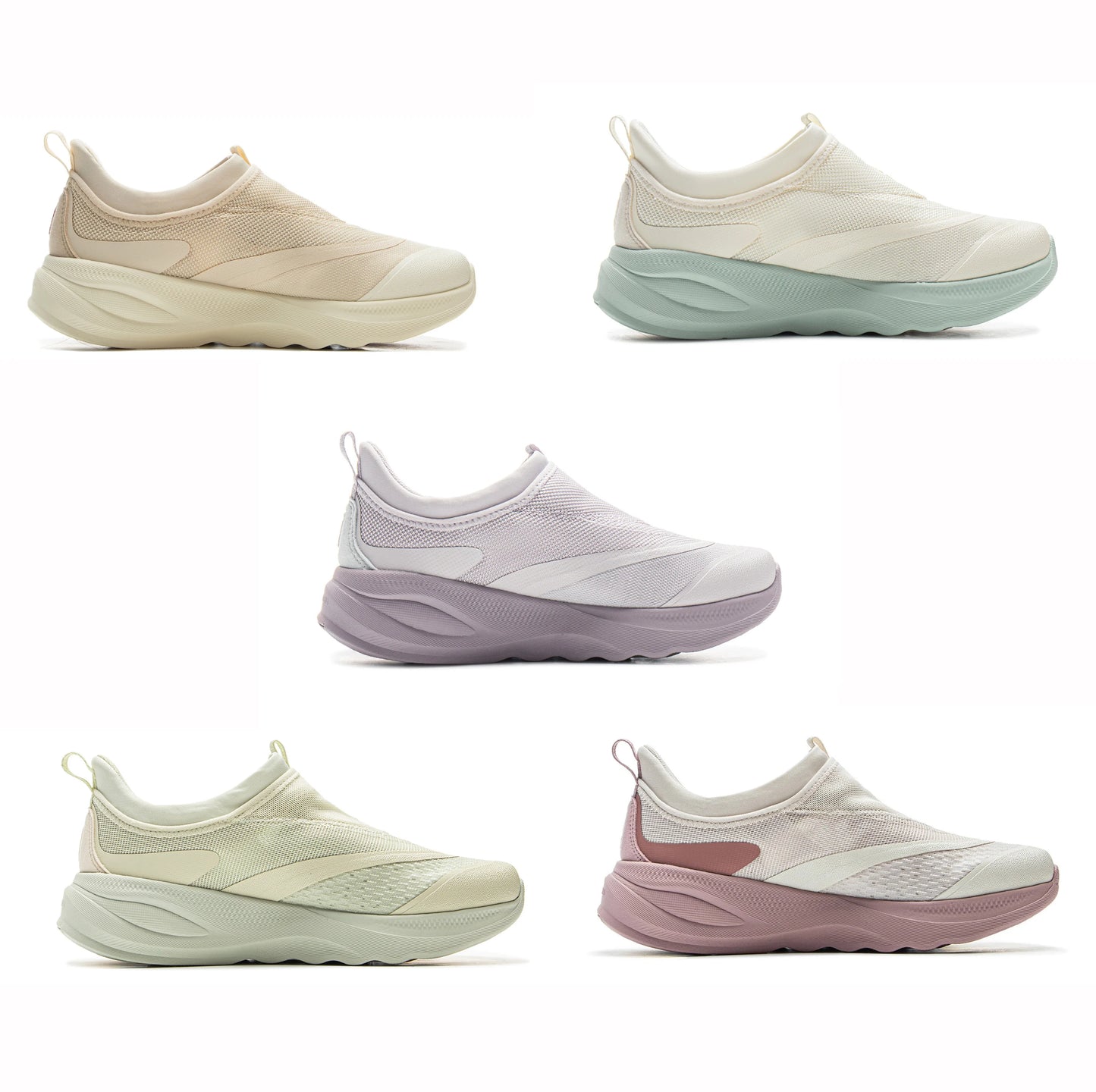 Li-Ning Women SOFT GO 2 Slip-on Casual Walking Shoes COMFOAM Breathable Flexible LiNing Comfortable Sports Sneakers AGLV006