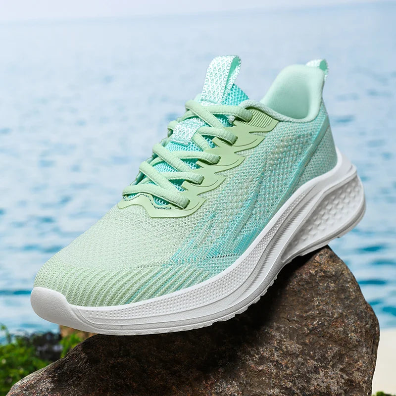Cheap Summer Running Shoes Man Light Platform Woman Jogging Sneakers Plus Size 48 Breathable Mesh Running Sneakers Male Trainers