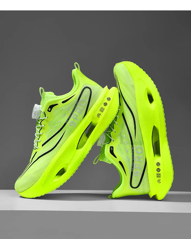 Speciality Carbon Plate Sports Running Shoes Marathon Air Cushion Men Breathable Lightweight Women Comfortable Nonskid Sneakers