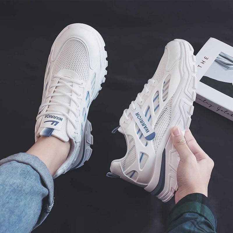 Fashionable Men And Women 2024 Spring And Summer New Mesh Breathable Versatile Thick Sole Hot Casual Sports Couple Shoes New