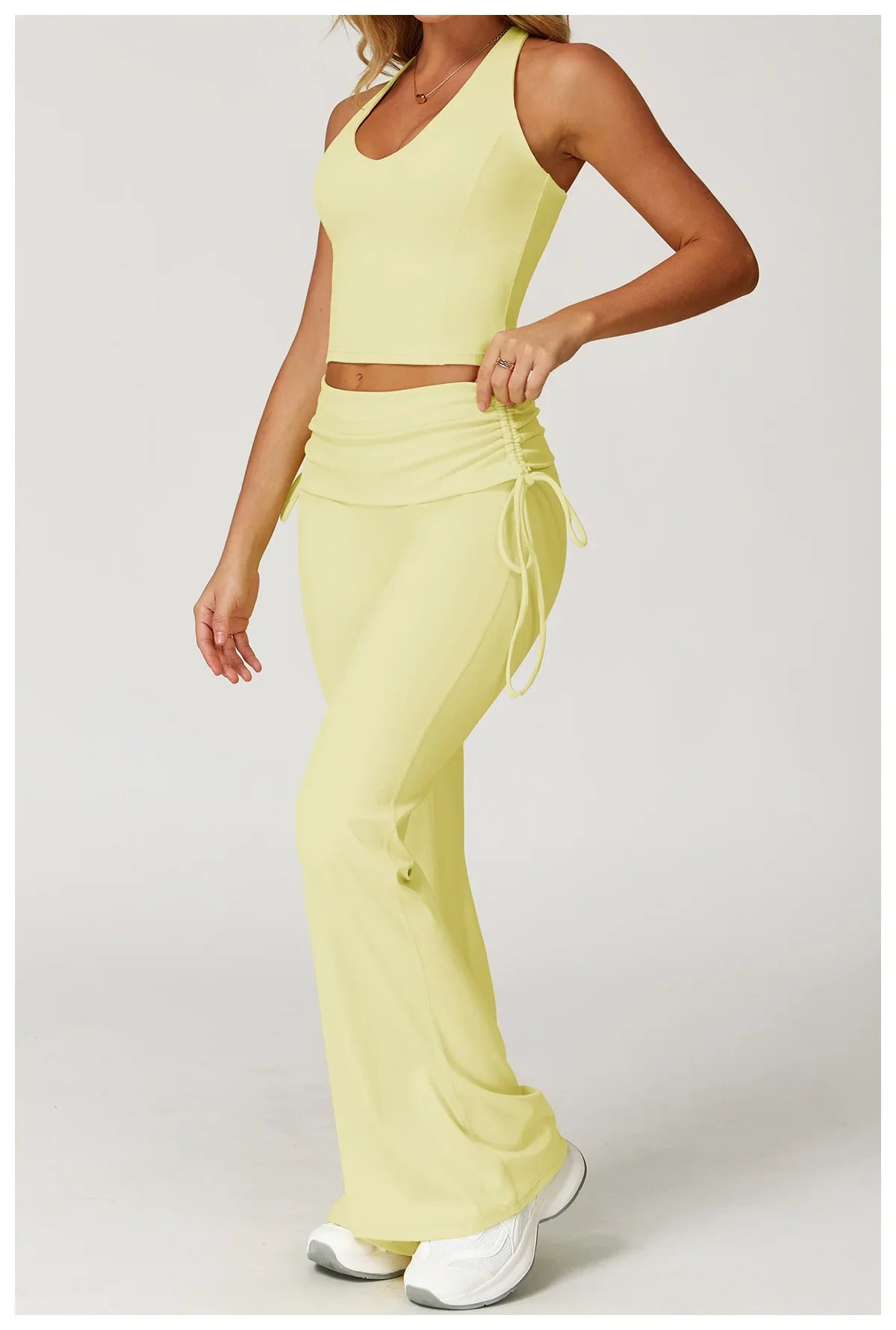 Women Tracksuit Gym Sports Suits 2 Pieces Yoga Set Fitness Vest Top Push Up Workout Clothes Female Athletic Leggings Sportswear