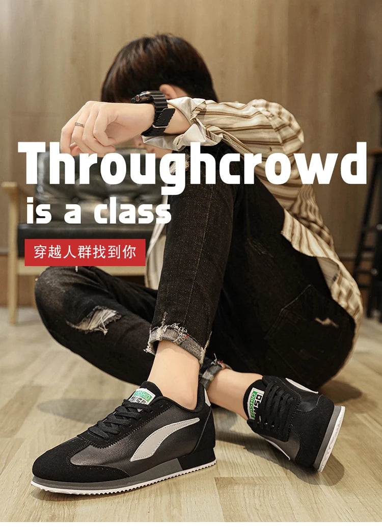 Hot sale Blue Mens Fashion Sneakers Classic Leather Sport Shoes For Men Trainers Designer Athletic Sneakers Male Running Shoes