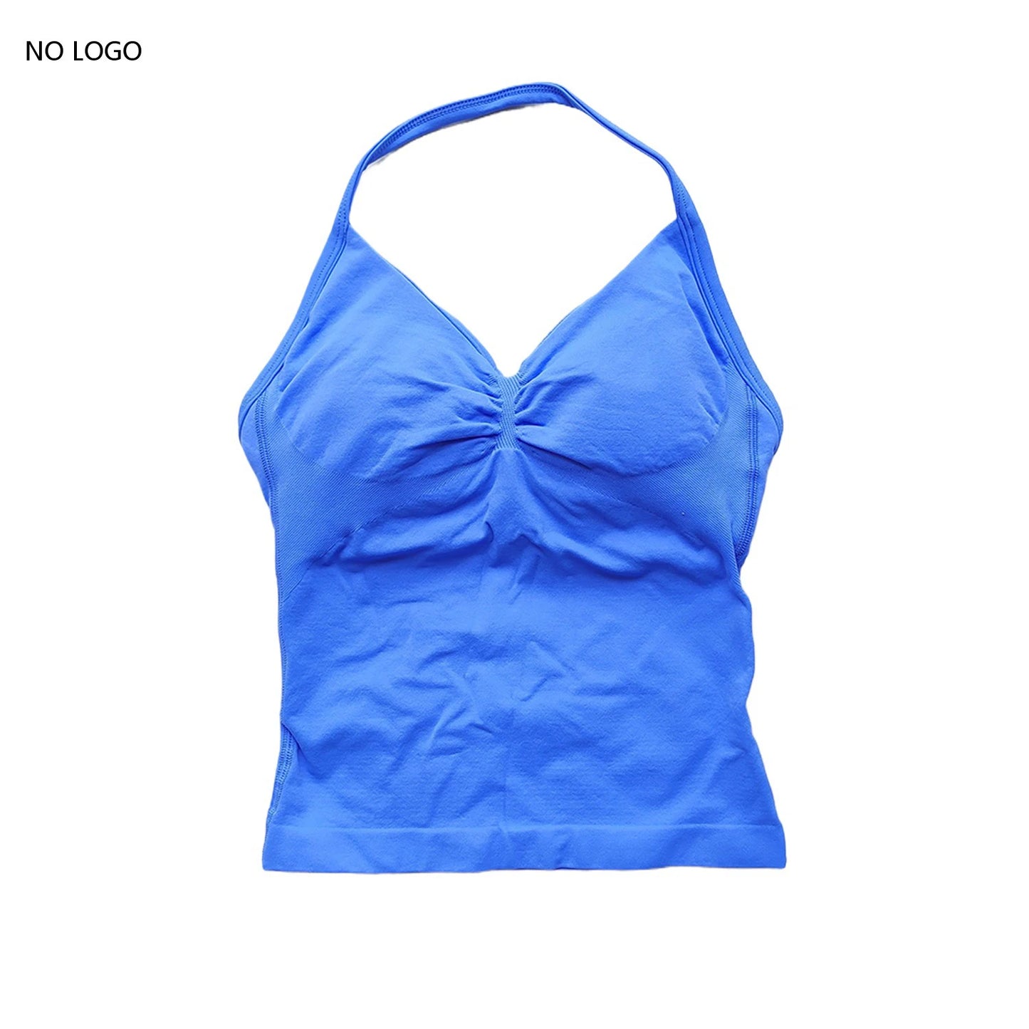 ARFTE Longline Strappy Gym Top Backless Gym Clothes Women Scrunch Built-in Bra With Removable Cups Yoga Tank Tops