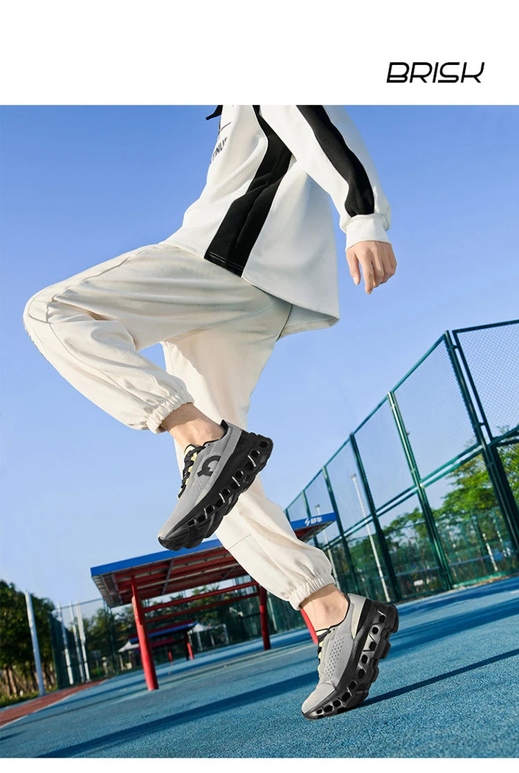 Men's Cushioning Running Shoes Lightweight Athletic Casual Sneakers Male Non-Slip Sports Shoes Outdoor Travel Walking Shoes