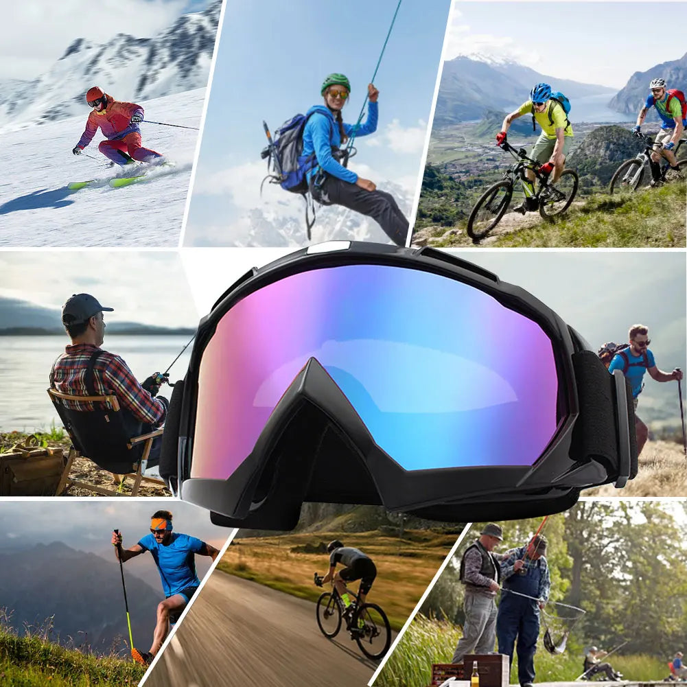 Skiing Goggles Windproof Cycling Sunglasses Anti-Fog Snowboard Ski Glasses Outdoor Sport Eyewear Winter Skiing Sport Accessories