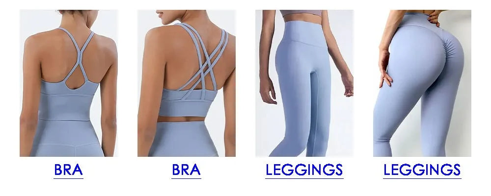 Sportswear Yoga Clothes Set Leggings and Tops Fitness Sports Suits Gym Clothing Bra Pants Sets Running Sport Outfit for Woman