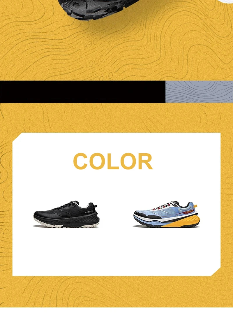 Li-Ning Men DI LU Trail Running Shoes Long Distance BOOM FIBER Cushion Sport Shoes Wearable Anti-Slip Sneakers ARNU003 ARNU009