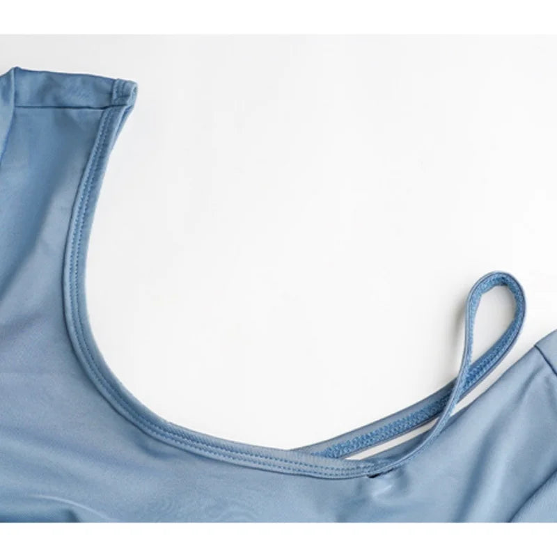 DRUR Yoga Tops Women Lightweight Asymmetric Slim Fit Running Shirt Summer Sports Crop Top For Pilates Sportswear Gym Clothes New