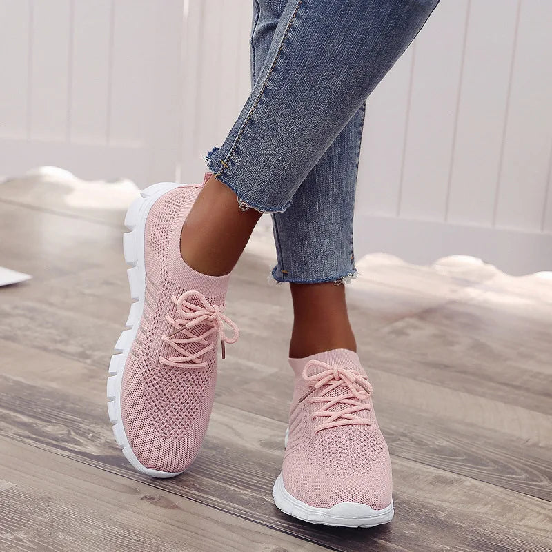 New Fashion Women's Shoes Platform Mesh Sneakers Lightweight Breathable Casual Shoes Women's Shoes on Offer