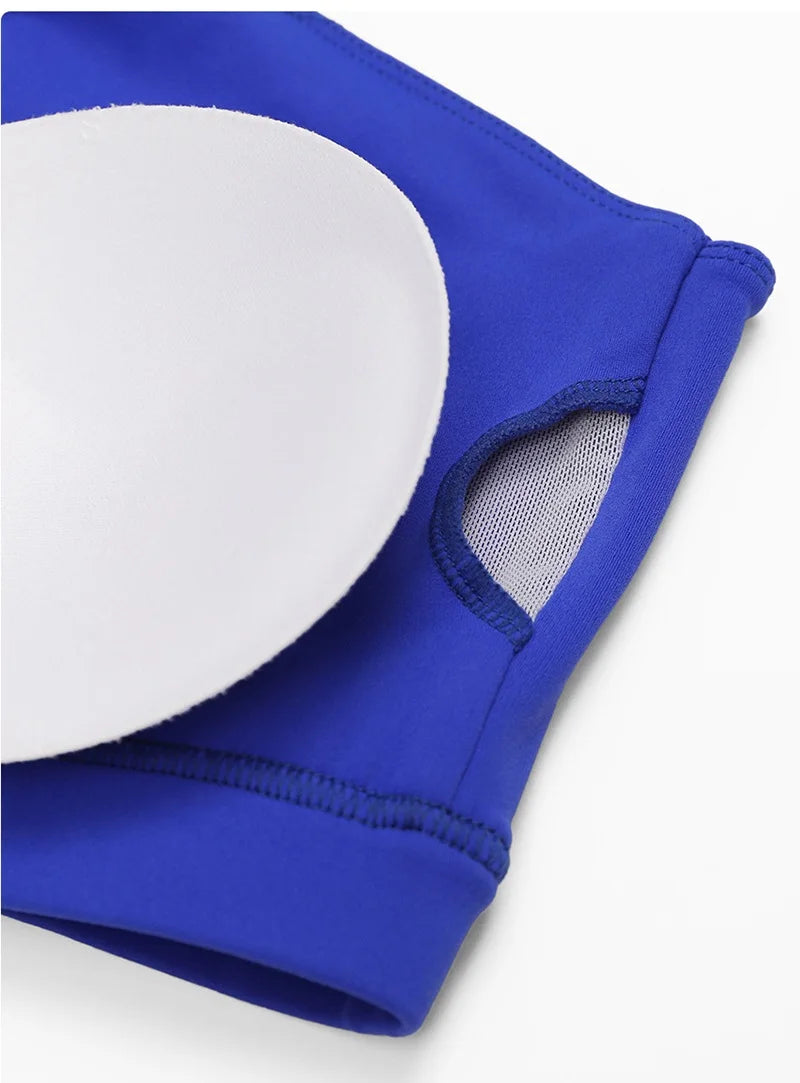 Cloud Hide Sexy One Shoulder Sports Bra for Women Fitness Yoga Crop Top Ladies Running Underwear Workout Gym Shirt Sportswear