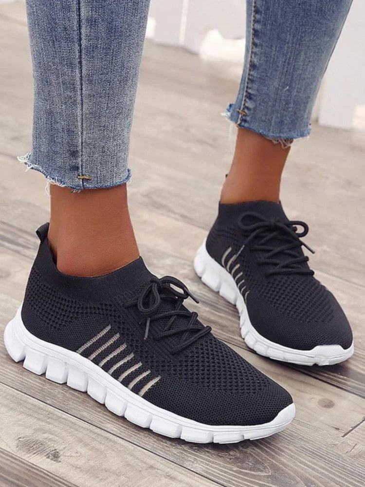 New Fashion Women's Shoes Platform Mesh Sneakers Lightweight Breathable Casual Shoes Women's Shoes on Offer