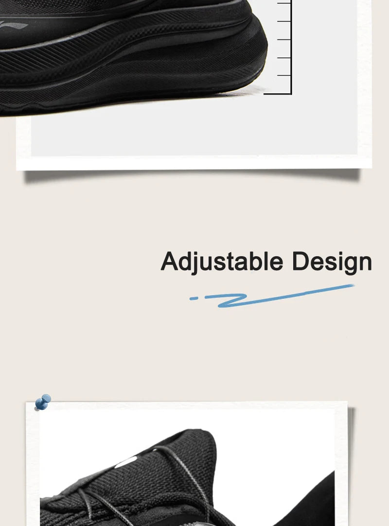 Li-Ning Men Women SOFT GO MAX 2 Walking Shoes COMFOAM Slip-on Thick Heel LiNing Unisex Sports Stylish Casual Shoes AGLV001