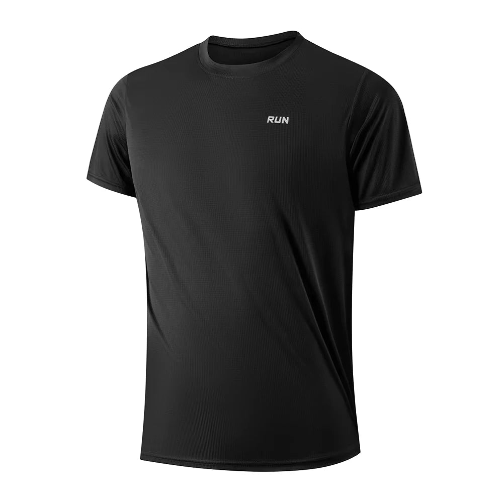 New Summer Men‘s Running Shirts Sport Gym Tees Training Jersey Short Sleeve T-Shirt Quick Dry Compression Sportwear T Shirt Man