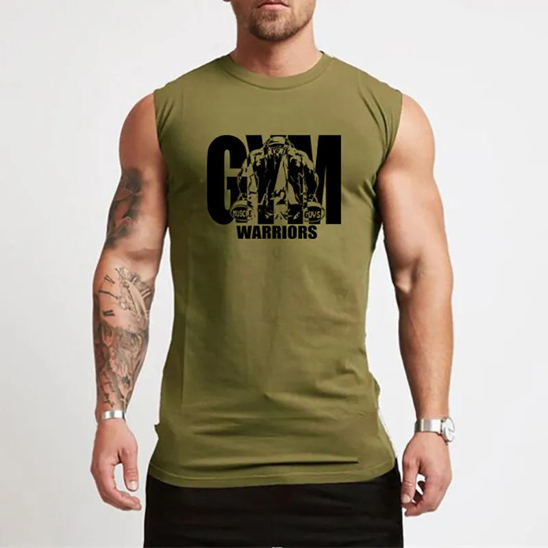 Mens Running Pure Cotton Gym Workout Bodybuilding