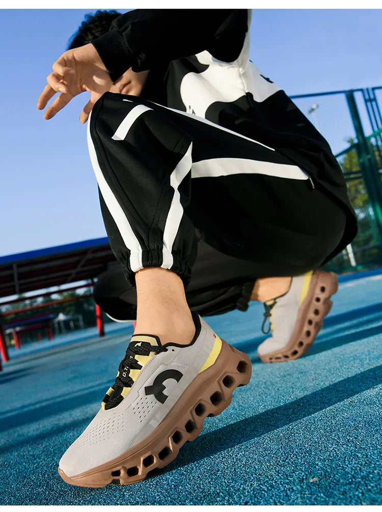 Men's Cushioning Running Shoes Lightweight Athletic Casual Sneakers Male Non-Slip Sports Shoes Outdoor Travel Walking Shoes