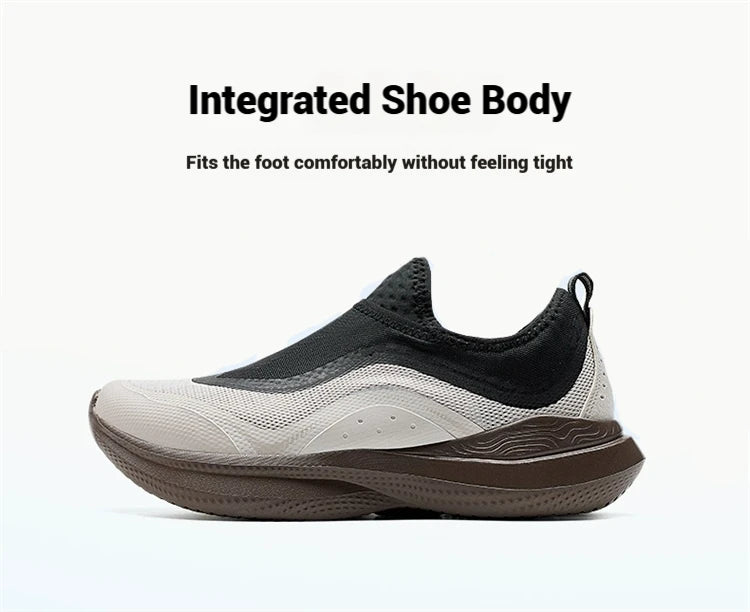 Xtep Soft Tube Running Shoes for Men Comfortable Breathable Slip-on Mesh Wear-Resistant Lightweight Male Sneakers 875219110061