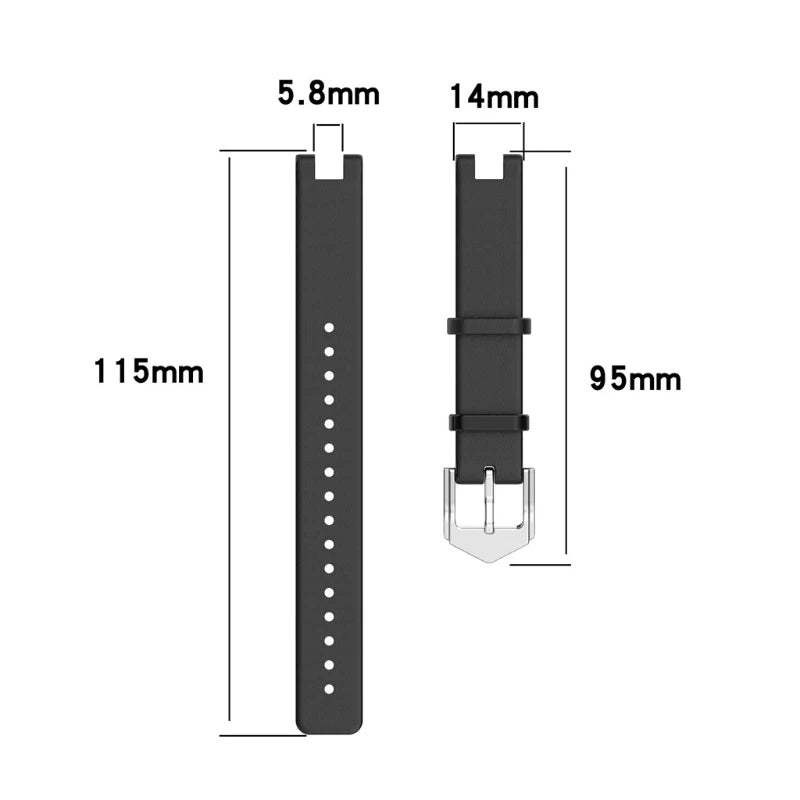 Genuine Leather Strap Sport Band Straps Women’s Sport Bracelet Replacement Watchband For - Lily for Smart watch Accessories