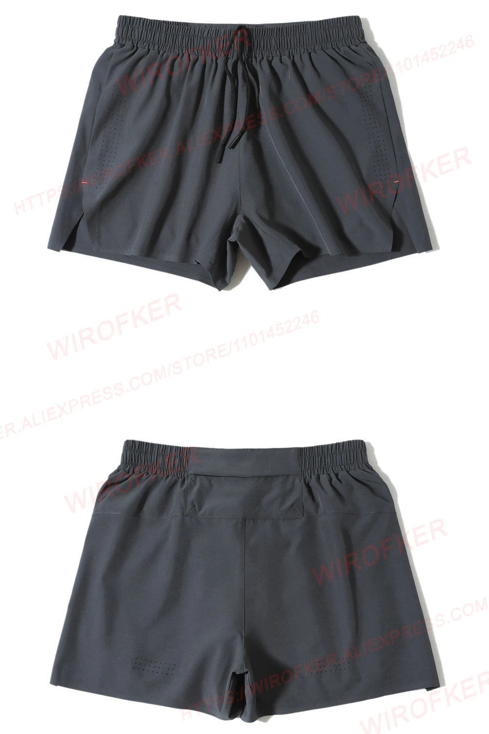 Men Sports Shorts Outdoor Zipper Pocket Joggers Running Shorts Mesh Quick Dry Training Fitness Five Pants Breathable Gym Shorts