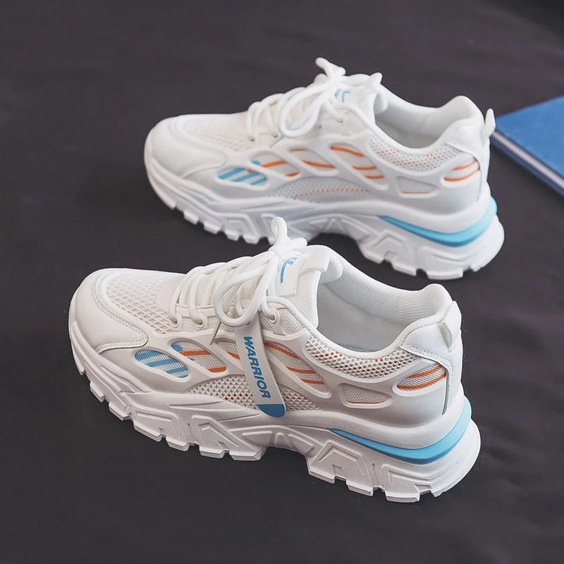 Fashionable Men And Women 2024 Spring And Summer New Mesh Breathable Versatile Thick Sole Hot Casual Sports Couple Shoes New