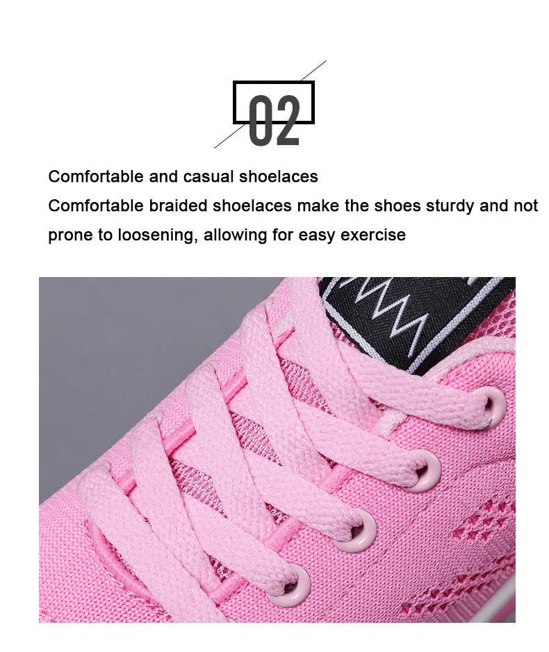 Oulylan Women Casual Sneakers Shoes Mesh Breathable Running Shoes Air Cushion Platform Summer Sports Shoes Luxury Lightweight