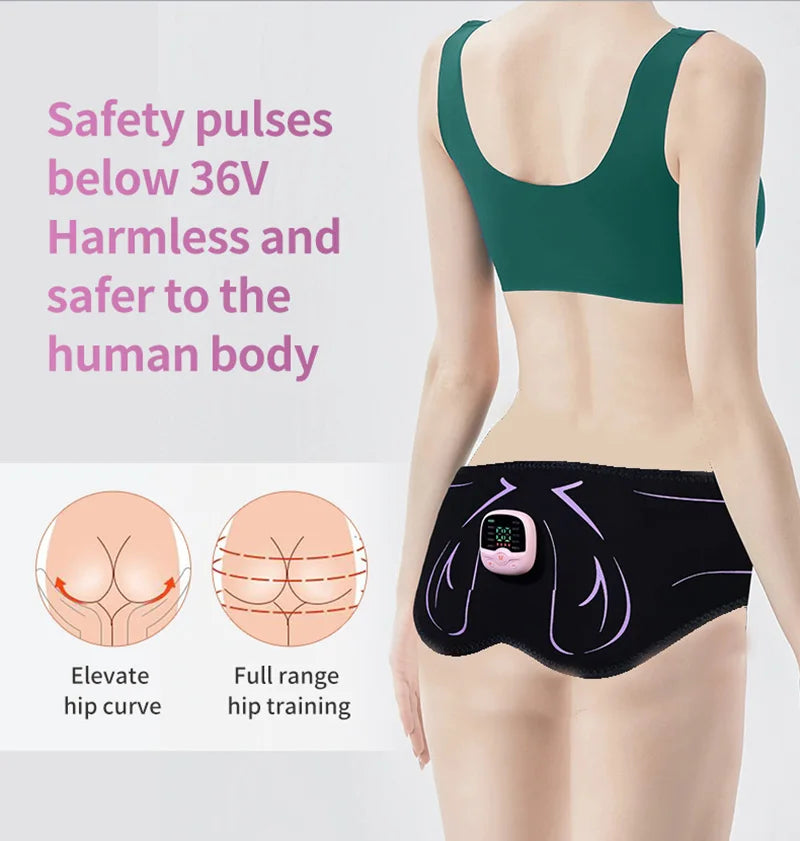 Electric Hips Trainer EMS Butt Muscle Stimulator USB Rechargable Buttocks Lifting Muscle Toner For Fitness Weight Loss Fat Burn