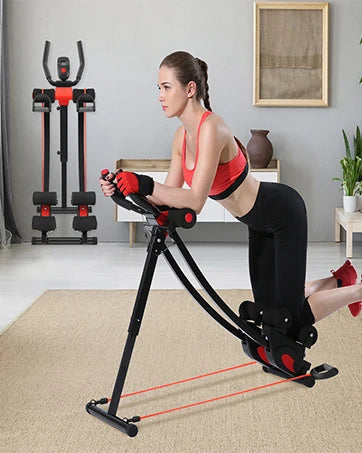 Ab Machine Whole Body Workout for Home Gym,Foldable Abdominal Exercise Fitness Equipment for Women