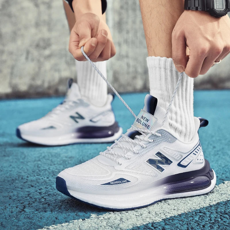 Sports Shoes for Men Mesh Breathable Comfortable Outdoor Sports Trendy Lace-up Sneakers 2025 New Casual Running Shoes for Man