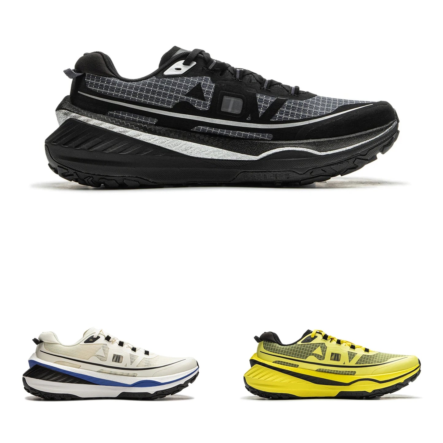 Li-Ning Men DI LU Trail Running Shoes Long Distance BOOM FIBER Cushion Sport Shoes Wearable Anti-Slip Sneakers ARNU003 ARNU009