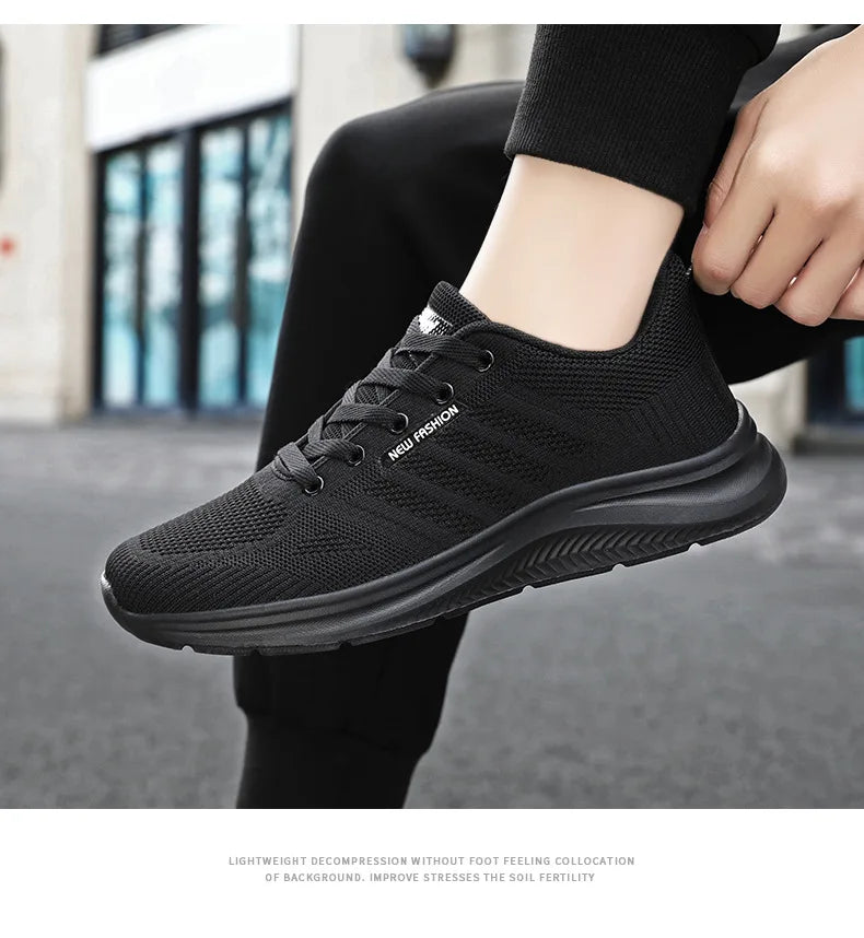 Oulylan New Trendy Casual Men Sports Shoes Summer Lightweight Breathable Mesh Sneakers Outdoor Anti-slip Women Running Footwear