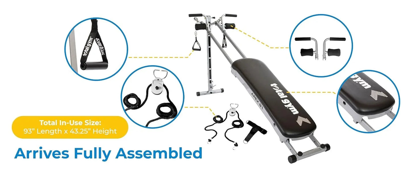 APEX Versatile Indoor Home Gym Workout Total Body Strength Training Fitness Equipment