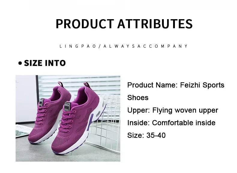 Oulylan Women Casual Sneakers Shoes Mesh Breathable Running Shoes Air Cushion Platform Summer Sports Shoes Luxury Lightweight