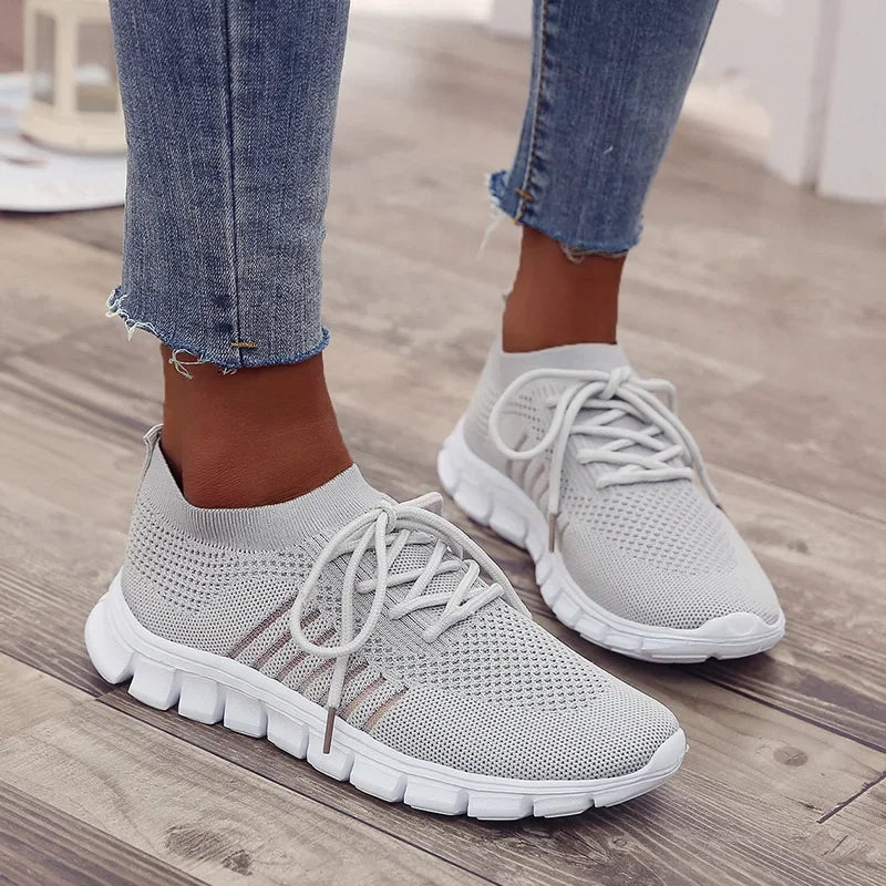 New Fashion Women's Shoes Platform Mesh Sneakers Lightweight Breathable Casual Shoes Women's Shoes on Offer