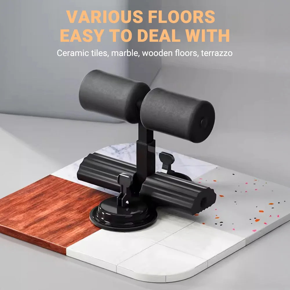 Adjustable Sit-Up Bar With 3 Non-Slip Suction Cups Portable Core Trainer For Home Gym Workout Yoga Fitness Equipment